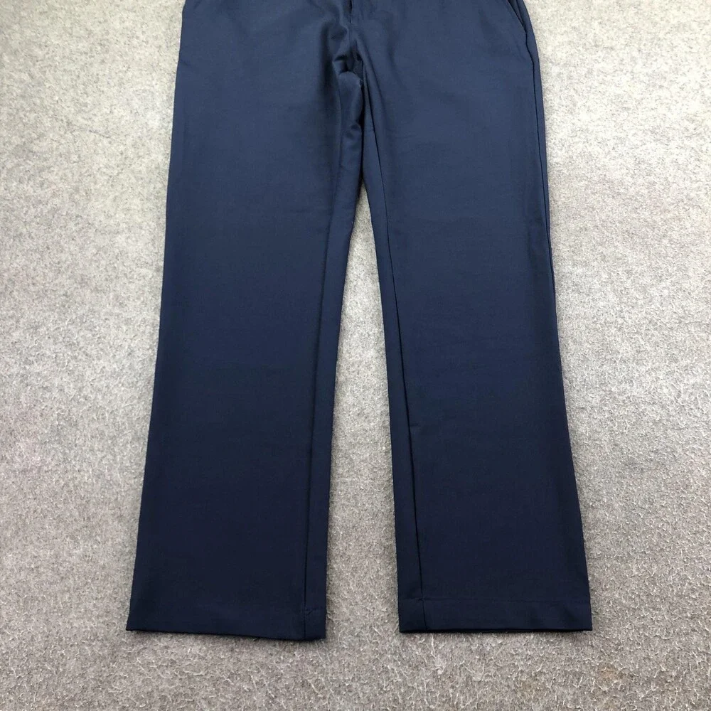 Greg Norman Pants Mens 32x29 Blue Chino Straight Leg Casual Logo Pockets